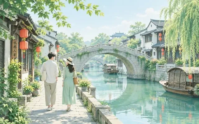 海角吃瓜网 · 两人被拍到同游古镇，举止自然不像第一次 配图